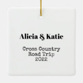 フォトフレンズ最高の永遠のクリスマスの飾り セラミックオーナメント (裏面)