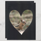 フォトフレームの追加ハート（黒） (正面/裏面)