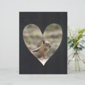 フォトフレームの追加ハート（黒） (スタンド正面)