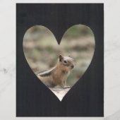 フォトフレームの追加ハート（黒） (正面)