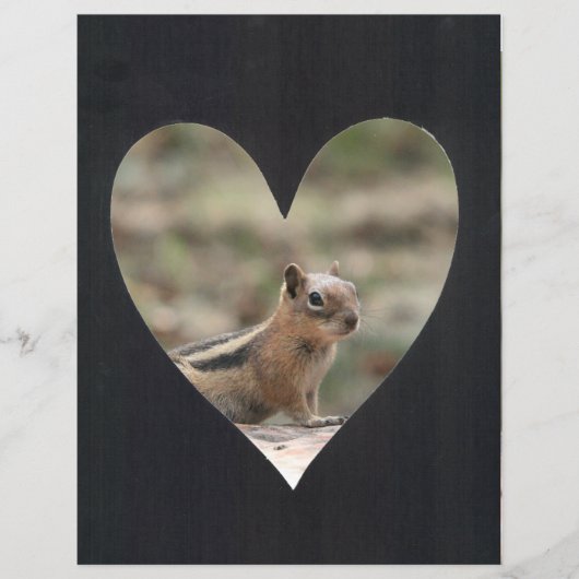 フォトフレームの追加ハート（黒） (正面)