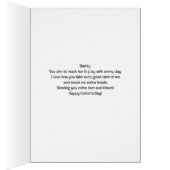 フォトフレームを持つBichonのFaters Day Daddy (内側 (右))