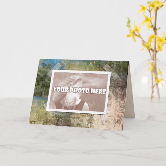 フォトフレームアートカード カード (黄色い花)