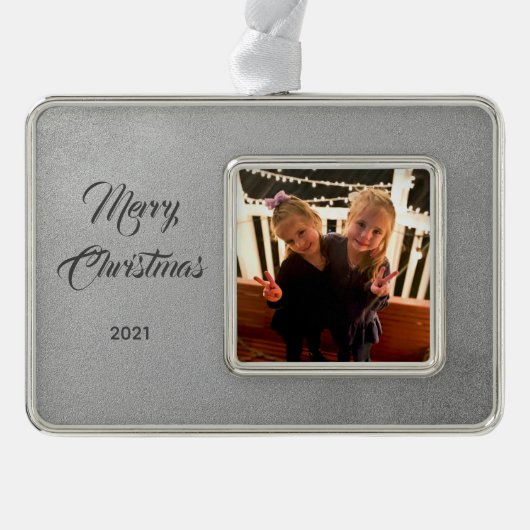 フォトフレームエレガントオーナメント シルバープレートフレームオーナメント (正面)