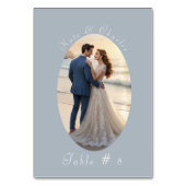 フォトフレームエレガントQrコードテーブルカード テーブルナンバー (裏面)