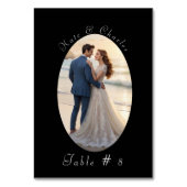 フォトフレームエレガントQrコードテーブルカード テーブルナンバー (裏面)