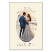 フォトフレームエレガントQrコードテーブルカード テーブルナンバー (裏面)