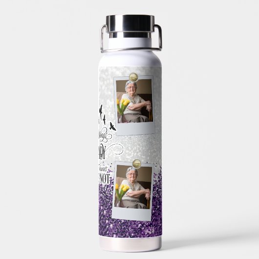 フォトフレームパーソナライズされたが翼をタンブラー ウォーターボトル (背面)