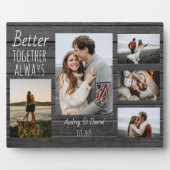 フォトフレームパーソナライズされたのアニバーサリーギフト フォトプラーク (正面)