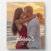 フォトフレームパーソナライズされたのアニバーサリーギフト フォトプラーク (正面)