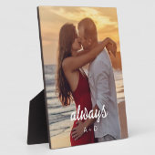 フォトフレームパーソナライズされたのアニバーサリーギフト フォトプラーク (側面)