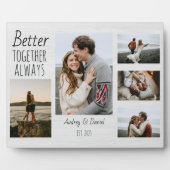 フォトフレームパーソナライズされたのアニバーサリーギフト フォトプラーク (正面)