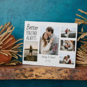 フォトフレームパーソナライズされたのアニバーサリーギフト フォトプラーク (側面)