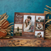 フォトフレームパーソナライズされたの木のテクスチャ フォトプラーク (側面)