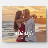 フォトフレームパーソナライズされた周年記念ギフト – Alwa フォトプラーク (正面)
