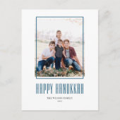 フォトフレームモダンハッピーハヌカー シーズンポストカード (正面)