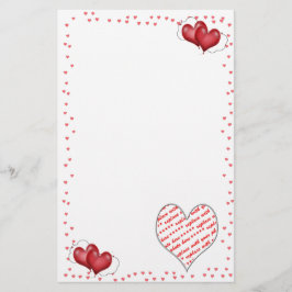 フォトフレーム付きバルーンハート 便箋