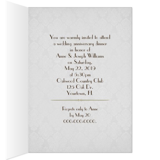 フォトフレーム付き記念日ディナー招待 (内側 (右))