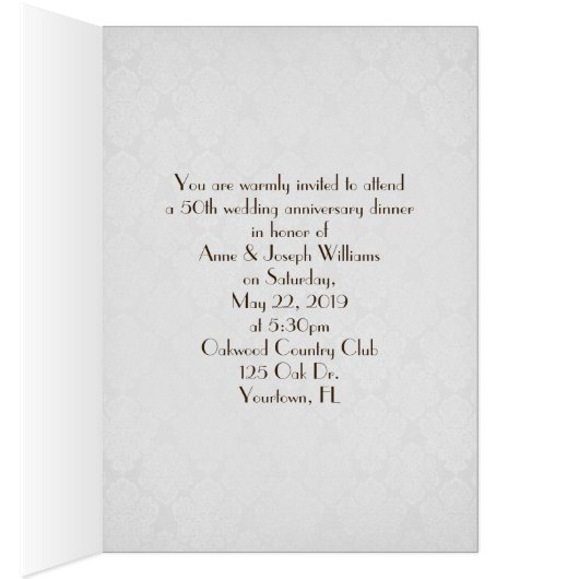 フォトフレーム付き記念日ディナー招待 (内側 (右))