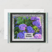 フォトフレーム誕生日ポストカード シーズンポストカード (正面/裏面)