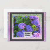 フォトフレーム誕生日ポストカード シーズンポストカード (正面/裏面)