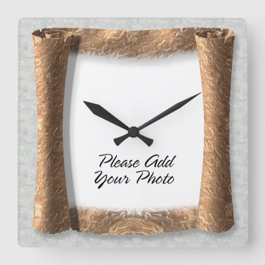 フォトフレーム7壁時計 スクエア壁時計 (正面)