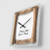 フォトフレーム7壁時計 スクエア壁時計 (傾斜)