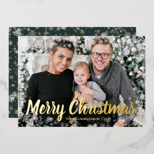 フォトフレーム ゴールド 箔シーズンカード (正面/裏面)