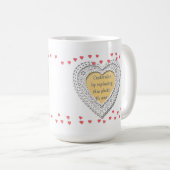 フォトフレーム(小さいハート) コーヒーマグカップ (正面右)