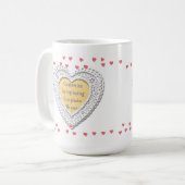 フォトフレーム(小さいハート) コーヒーマグカップ (正面左)