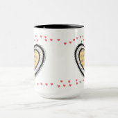 フォトフレーム(小さいハート) マグカップ (中央)