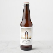 フォトフレーム |日付の保存 |ビールラベル |白 ビールラベル (正面)