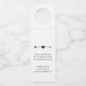 フォトフレーム |日付の保存 |ボトルラベル |白 ボトルネックタグ (裏面)