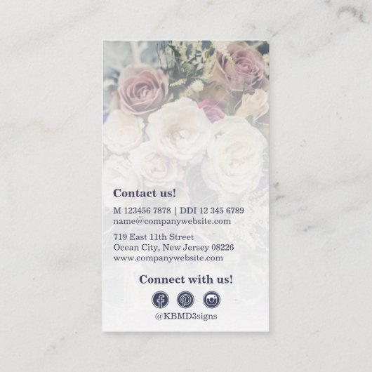 フォトフロリパーソナライズされたストロイヤリティカードの作成 ロイヤリティカード (裏面)