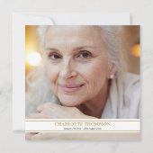 フォトフローラお祝いのライフ葬儀 招待状 (裏面)