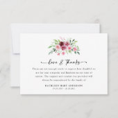 フォトフローラスクリプト葬儀 サンキューカード (正面)