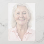 フォトフローラバタフライピンク記念式典 箔招待状 (裏面)