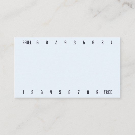 フォトフローラビキニバリスタダブルナンバーコーヒー ロイヤリティカード (裏面)