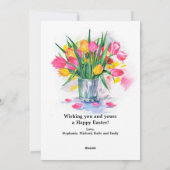 フォトフローラフレームハッピーイースター シーズンカード (裏面)