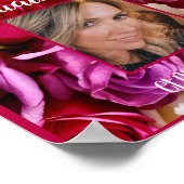 フォトフローラ卒業パーティーブライトタイポグラフィP ポスター (角)