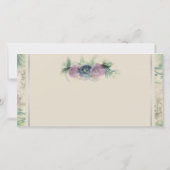 フォトフローラ水彩バラ結婚の感謝 サンキューカード (裏面)