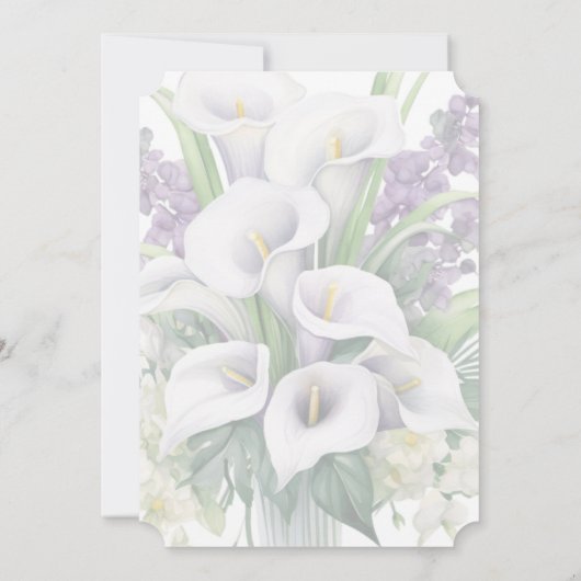 フォトフローラ葬儀お祝いの生活 招待状 (裏面)