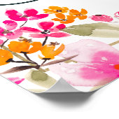 フォトフローラBohoフローラ金ゴールドスクリプトの卒業 ポスター (角)