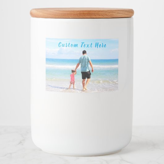 フォトフードまたはボトルラベルとカスタム文字 フードラベル (正面)