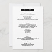 フォトブカジュアルースイニシャル4台が1台に結婚揃う 招待状 (裏面)