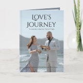 フォトブックパーソナライズされたをテーマにした結婚式招待状 招待状 (正面)