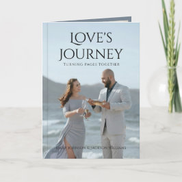 フォトブックパーソナライズされたをテーマにした結婚式招待状 招待状