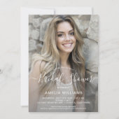 フォトブパーソナライズされたライダルシャワーへの招待 招待状 (正面)