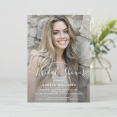 フォトブパーソナライズされたライダルシャワーへの招待 招待状 (スタンド正面)