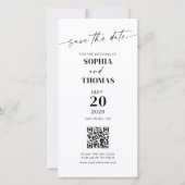 フォトブモダンースブックマー結婚ク セーブザデート (裏面)